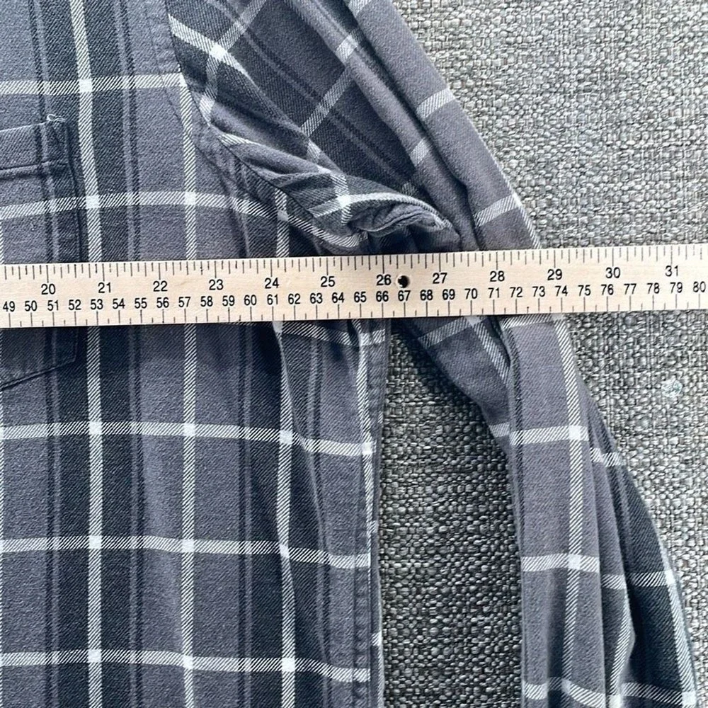 Banana Republic Flannel Shirt‎ Gray XL